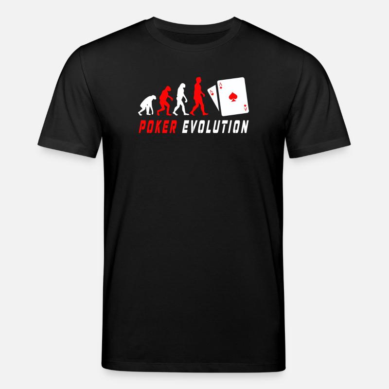 Évolution du poker - T-shirt bio CREATOR Stanley/Stella Unisexe - noir