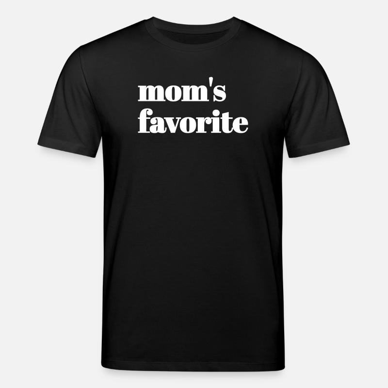 moms favorite text only - Stanley/Stella Unisex Bio-T-Shirt CREATOR  - Schwarz
