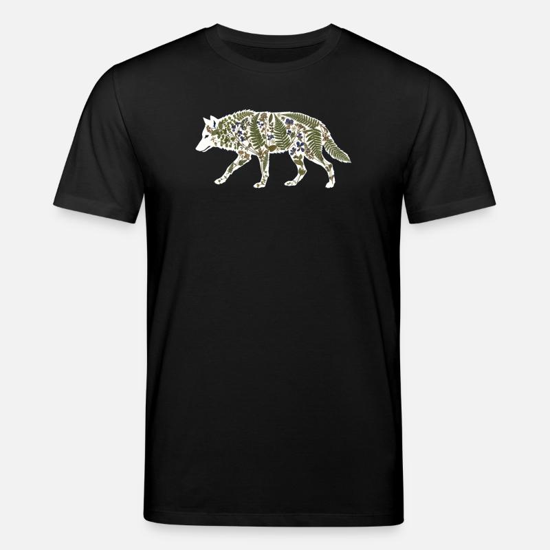 wolf-botanical - Stanley/Stella Unisex Bio-T-Shirt CREATOR  - Schwarz