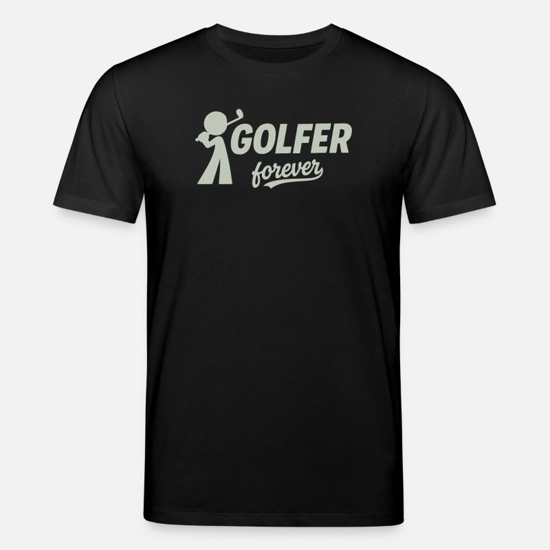 Silhouette du golfeur éternel - T-shirt bio CREATOR Stanley/Stella Unisexe - noir