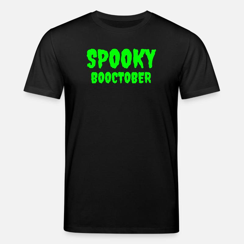 Spooky Booctober Jack-O'-Lantern Design - Stanley/Stella Unisex Bio-T-Shirt CREATOR  - Schwarz