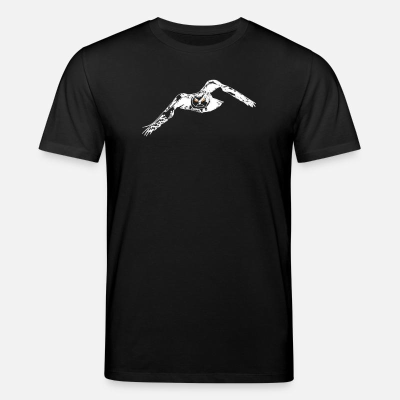 Uhu lineart - Stanley/Stella Unisex Bio-T-Shirt CREATOR  - Schwarz