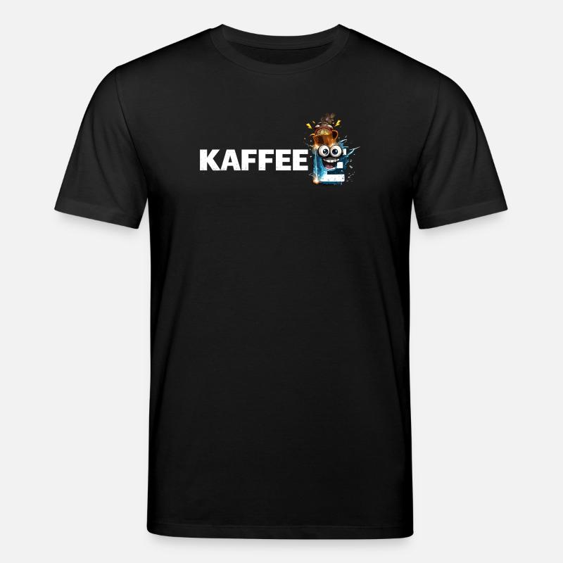 Kaffee Mascot Splash - Stanley/Stella Unisex Bio-T-Shirt CREATOR  - Schwarz