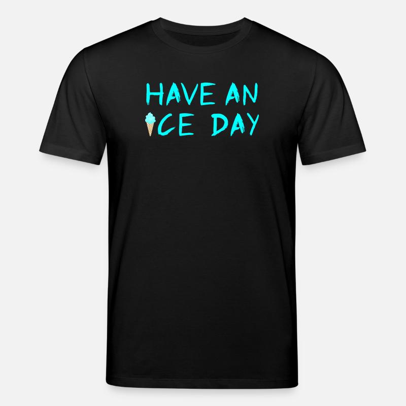 Eis Eiscreme coole Sprüche Sommerzeit Fan - Stanley/Stella Unisex Bio-T-Shirt CREATOR  - Schwarz