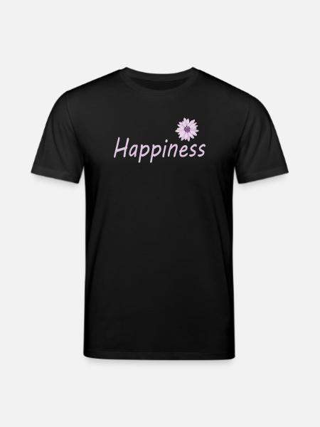 Happiness - Stanley/Stella CREATOR Unisex Organic T-Shirt - black