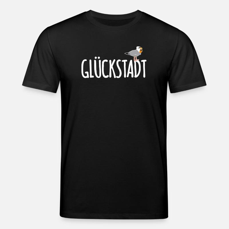 Glückstadt Möwe Elbe - Stanley/Stella Unisex Bio-T-Shirt CREATOR  - Schwarz