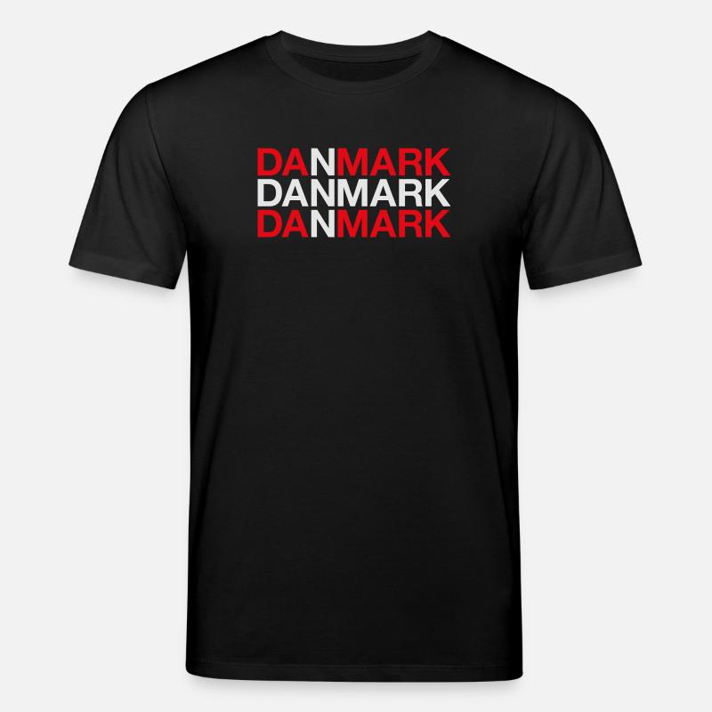 Danemark Danemark Danemark Drapeau - T-shirt bio CREATOR Stanley/Stella Unisexe - noir