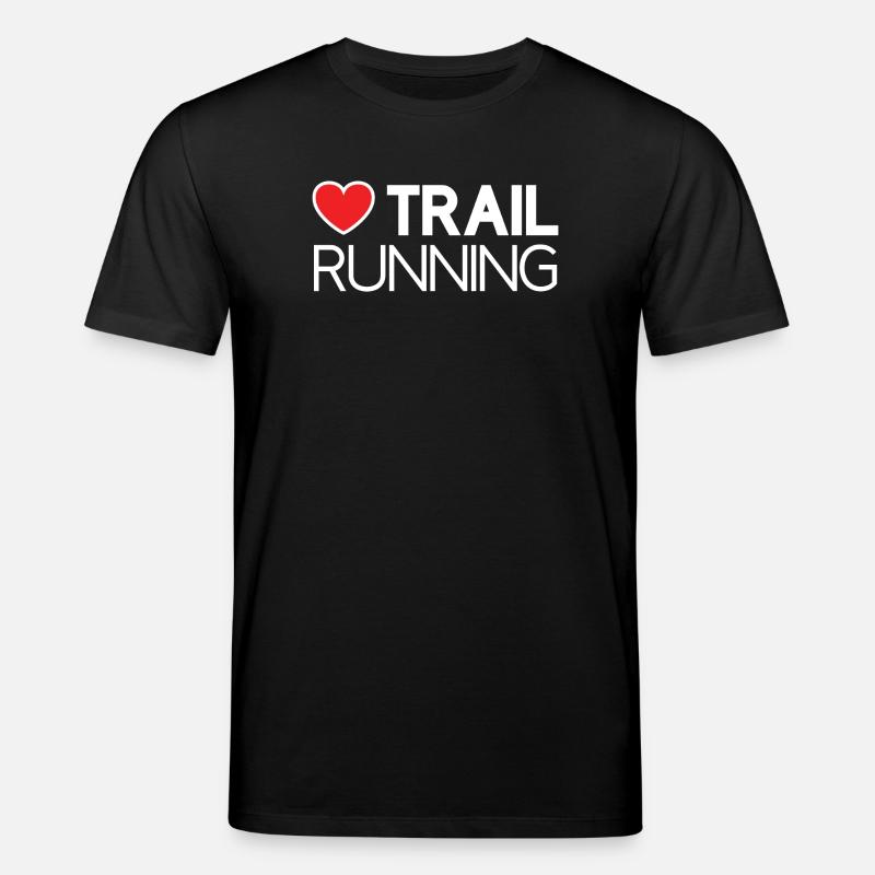 Ich liebe Trailrunning - Stanley/Stella Unisex Bio-T-Shirt CREATOR  - Schwarz
