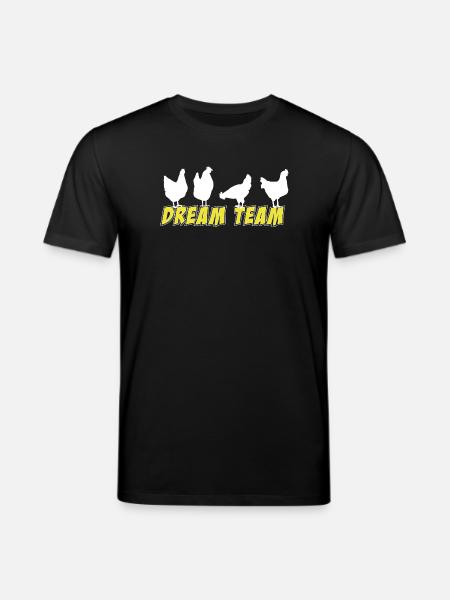 Chicken Design Adventure, Dream Team - Stanley/Stella CREATOR Unisex Organic T-Shirt - black