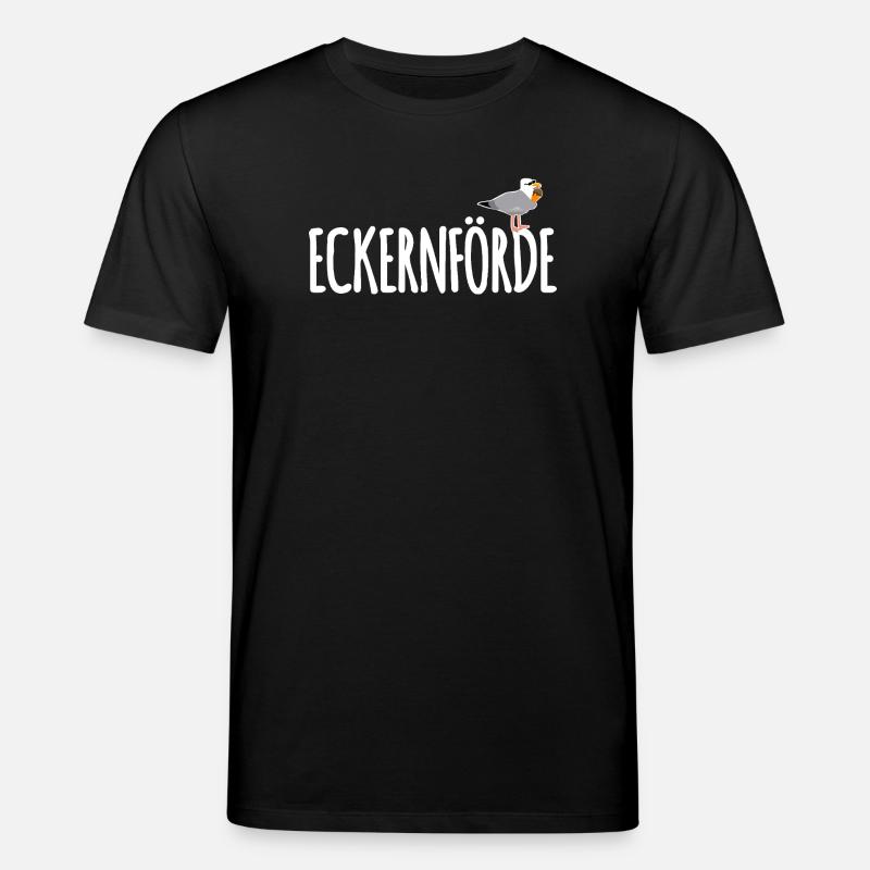 Eckernförde Möwe Ostsee - Stanley/Stella Unisex Bio-T-Shirt CREATOR  - Schwarz