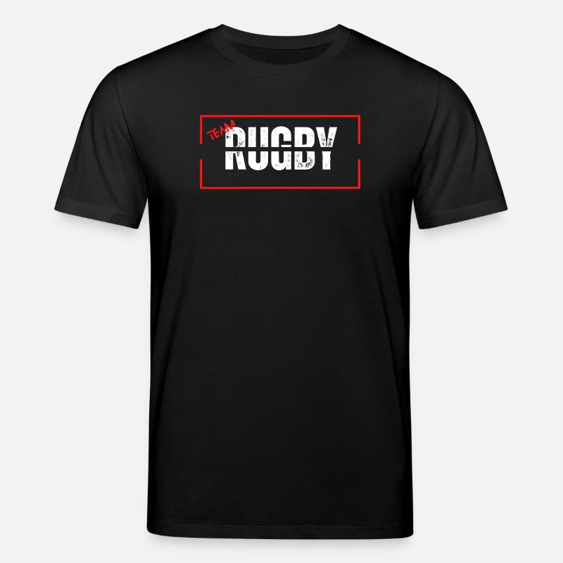 Mannschaft Rugby Rot - Stanley/Stella Unisex Bio-T-Shirt CREATOR  - Schwarz