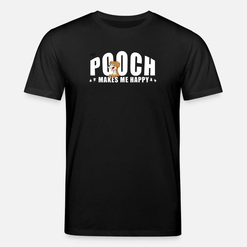MY POOCH makes me happy - Stanley/Stella Unisex Bio-T-Shirt CREATOR  - Schwarz
