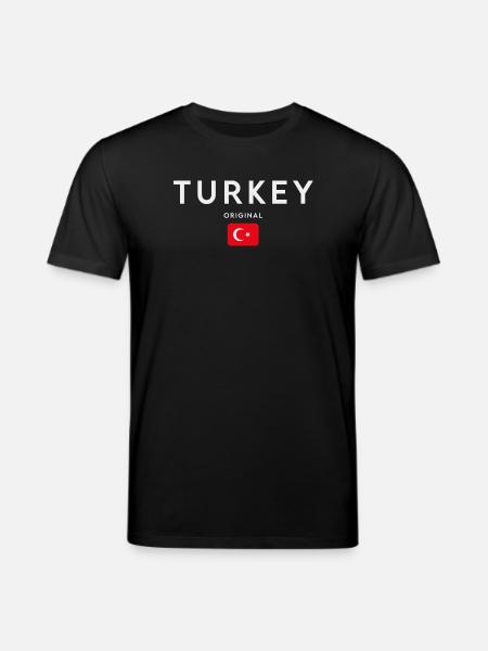 Flag of Turkey, Turkish Pride - Stanley/Stella CREATOR Unisex Organic T-Shirt - black