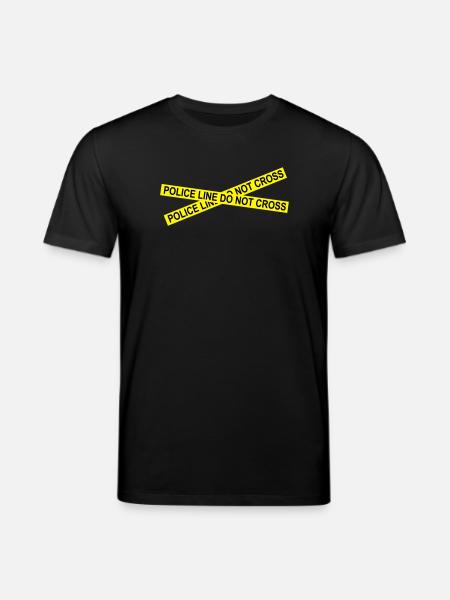 6061912 121806760 policeline - Stanley/Stella CREATOR Unisex Organic T-Shirt - black
