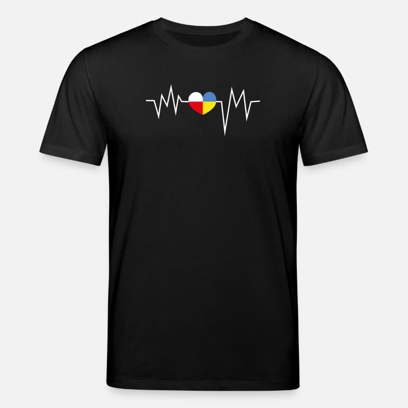 Heartbeat Polen Ukraine - Stanley/Stella Unisex Bio-T-Shirt CREATOR - Schwarz