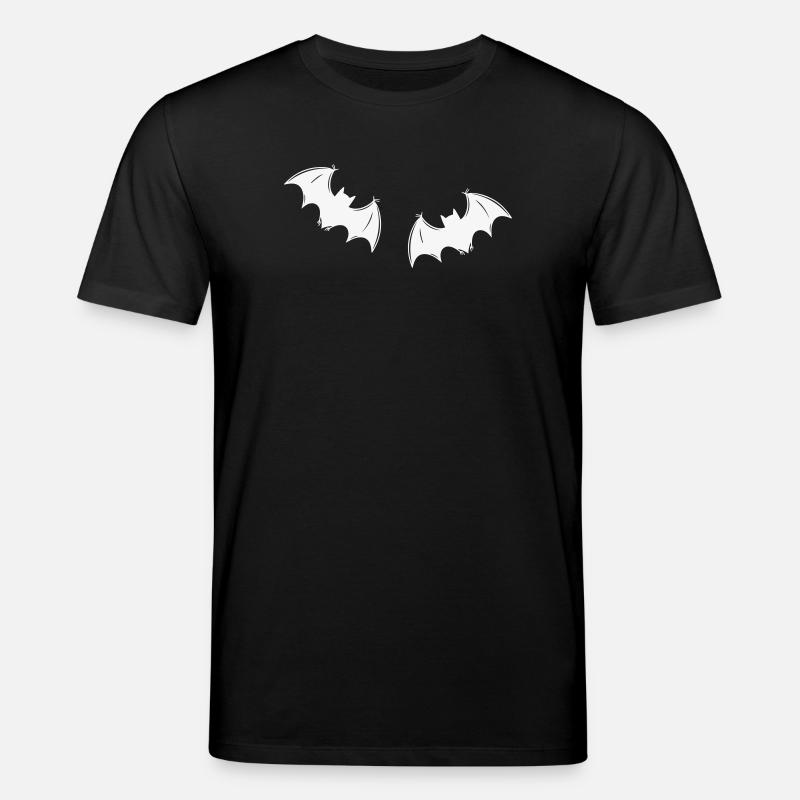 Chauves-souris grises en vol de nuit - T-shirt bio CREATOR Stanley/Stella Unisexe - noir