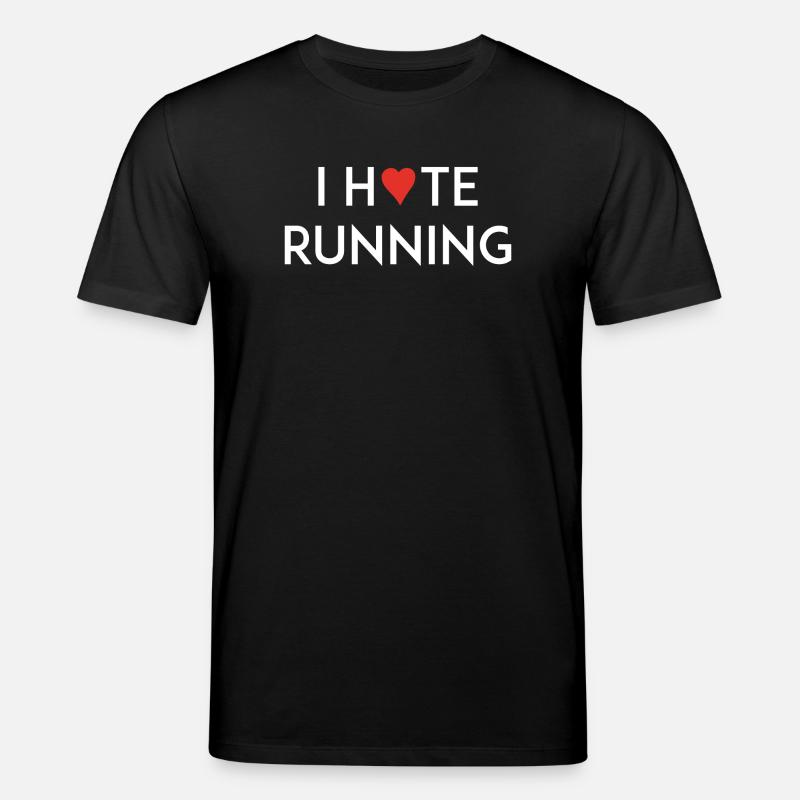 J'aime / Déteste Courir - T-shirt bio CREATOR Stanley/Stella Unisexe - noir