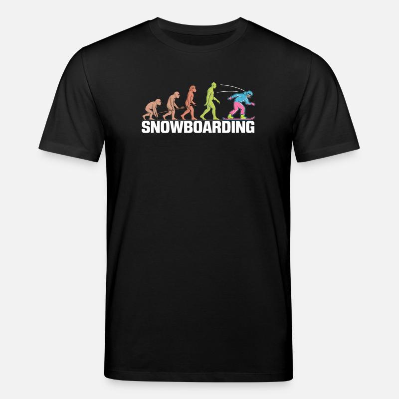 Die Evolution des Snowboard-Designs - Stanley/Stella Unisex Bio-T-Shirt CREATOR  - Schwarz