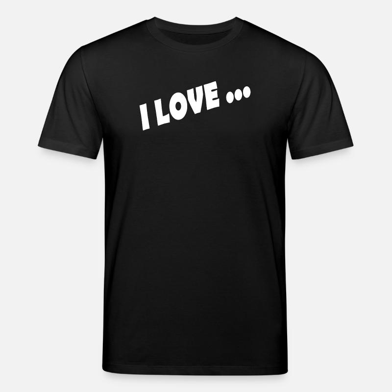 I LOVE ... - Stanley/Stella Unisex Bio-T-Shirt CREATOR  - Schwarz