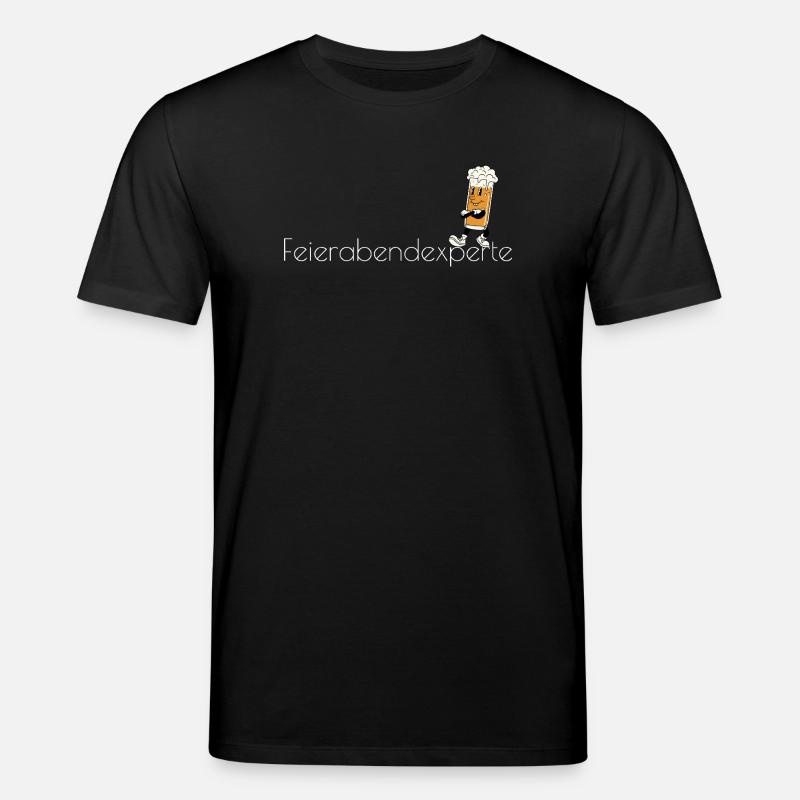 Feierabendexperte Bierheld Cartoon - Stanley/Stella Unisex Bio-T-Shirt CREATOR  - Schwarz