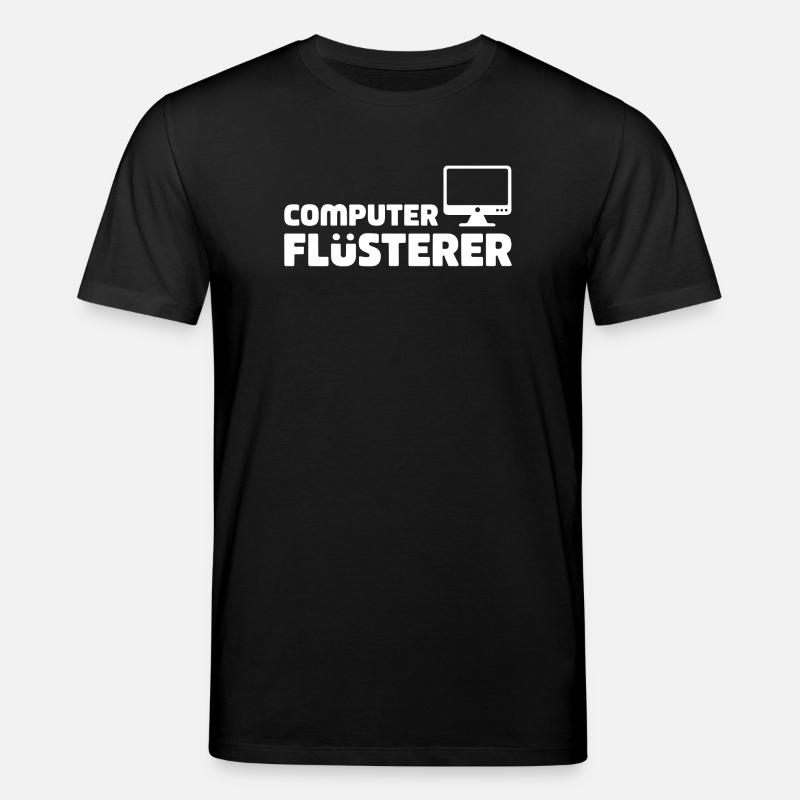 Computer Flüsterer Retro-Tech - Stanley/Stella Unisex Bio-T-Shirt CREATOR  - Schwarz