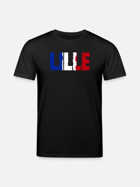 Lille Frankreich - Stanley/Stella Unisex Bio-T-Shirt CREATOR - Schwarz