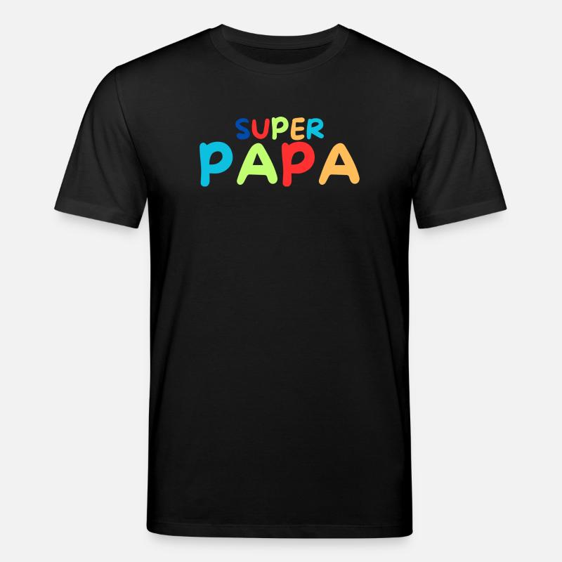 Super Papa - Stanley/Stella Unisex Bio-T-Shirt CREATOR  - Schwarz