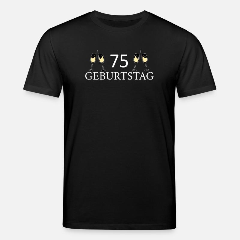 75e anniversaire 75 ans - T-shirt bio CREATOR Stanley/Stella Unisexe - noir