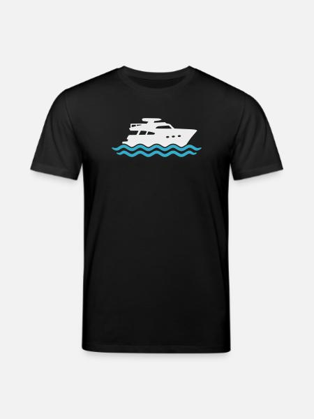 Yacht Silhouette Motorboot - Stanley/Stella Unisex Bio-T-Shirt CREATOR - Schwarz