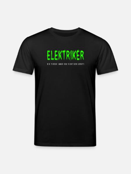 Elektriker Handwerker Design - Stanley/Stella Unisex Bio-T-Shirt CREATOR  - Schwarz