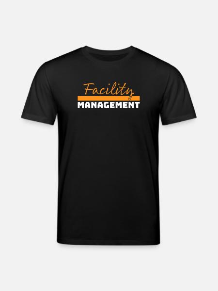 Tshirt Facility Management orange white - Stanley/Stella CREATOR Unisex Organic T-Shirt - black