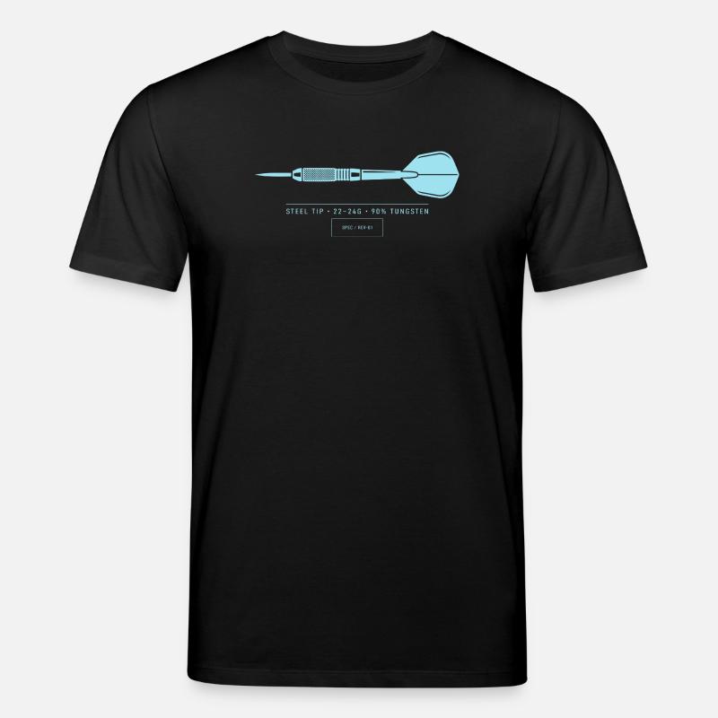 Dart Illustration Technische Blaupause Dartpfeil - Stanley/Stella Unisex Bio-T-Shirt CREATOR  - Schwarz