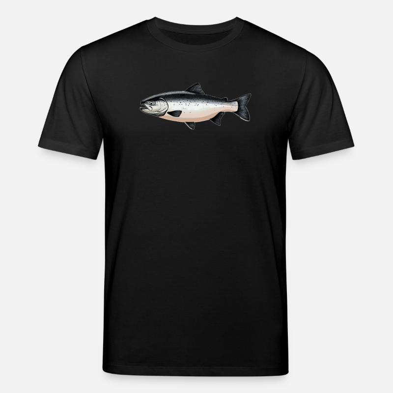 Lachse Lachs - Stanley/Stella Unisex Bio-T-Shirt CREATOR  - Schwarz