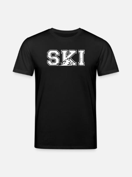 Ski Skifahrer Wintersport - Stanley/Stella Unisex Bio-T-Shirt CREATOR  - Schwarz