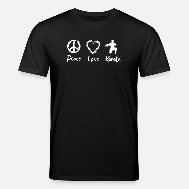 Peace Love Karate - Stanley/Stella Unisex Bio-T-Shirt CREATOR  - Schwarz