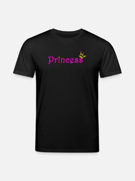 Prinzessin Glitzer Krone - Stanley/Stella Unisex Bio-T-Shirt CREATOR - Schwarz