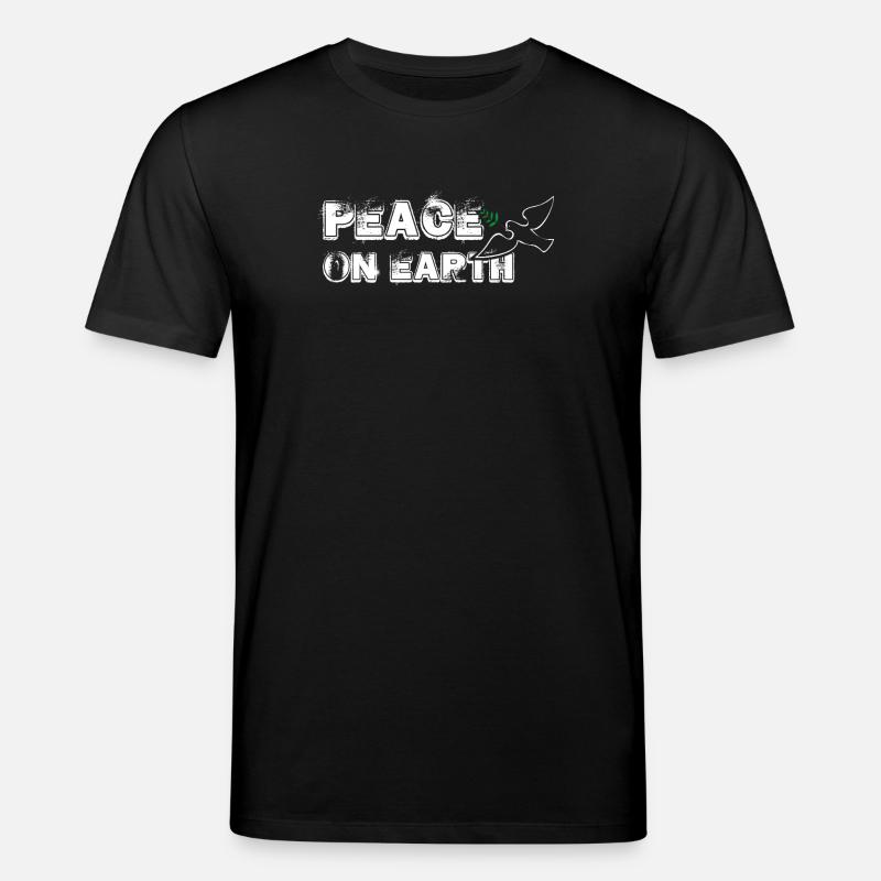 Peace on Earth | with Bird - Stanley/Stella Unisex Bio-T-Shirt CREATOR  - Schwarz