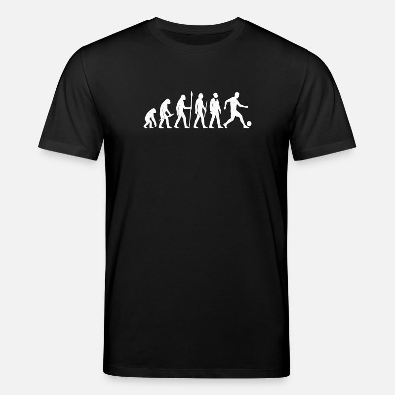 Évolution du football - T-shirt bio CREATOR Stanley/Stella Unisexe - noir