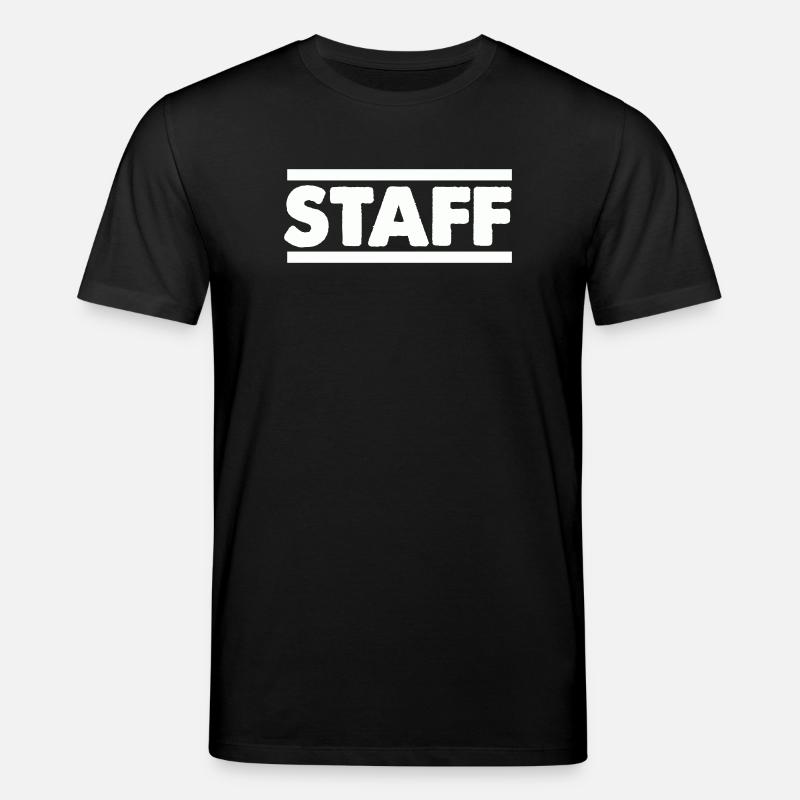 Staff Schriftzug Bold Kontrast - Stanley/Stella Unisex Bio-T-Shirt CREATOR  - Schwarz