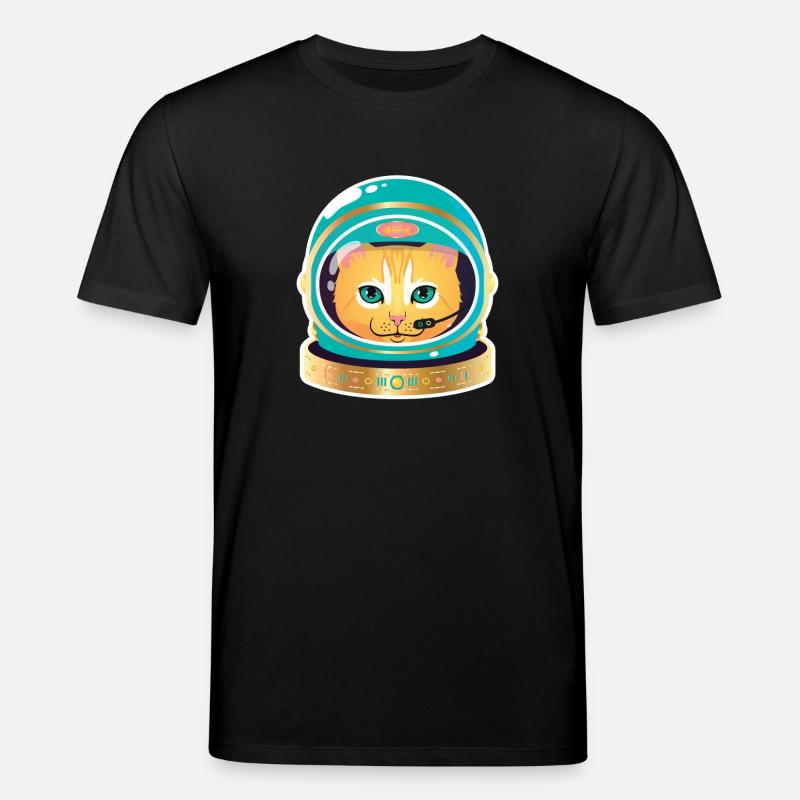 Cosmonaut Cat - T-shirt bio CREATOR Stanley/Stella Unisexe - noir