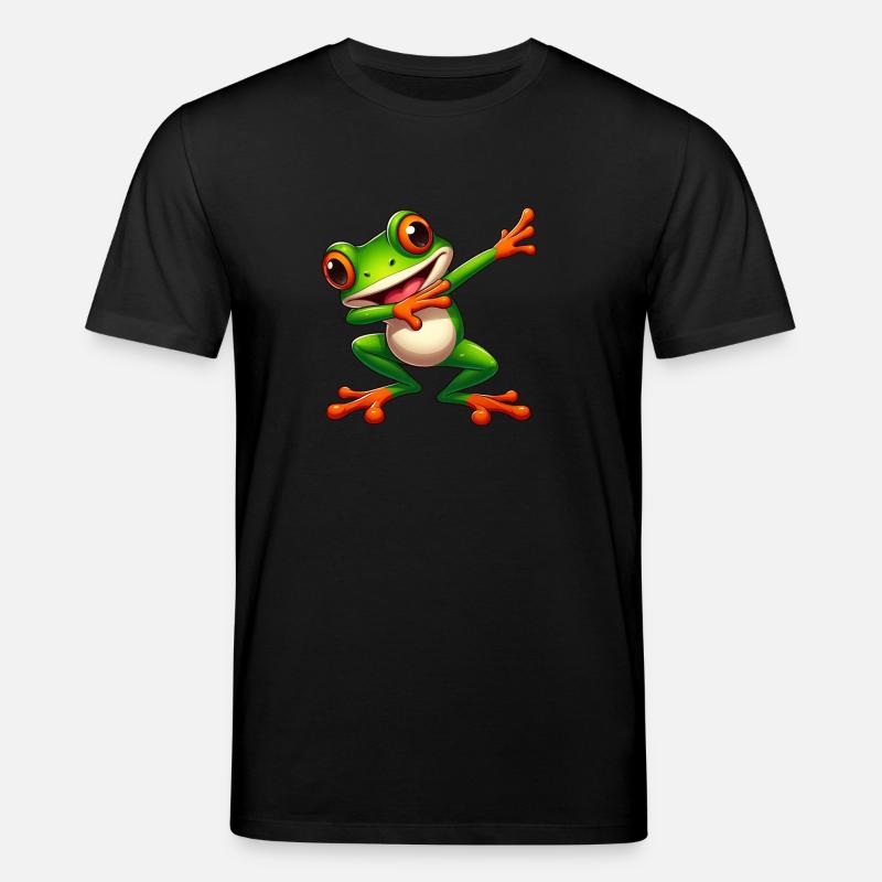 Cool Frog Dabbing Toad Style - Stanley/Stella CREATOR Unisex Organic T-Shirt - black