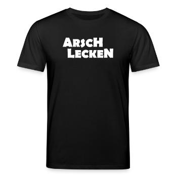 ARSCH LECKEN - Stanley/Stella Unisex Bio-T-Shirt CREATOR  - Schwarz - Vorne - Alina (178cm) & Michal (187cm)