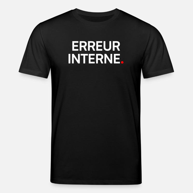Innere Fehler-Humor-Nerd-Müdigkeit - Stanley/Stella Unisex Bio-T-Shirt CREATOR  - Schwarz