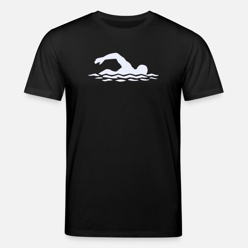 Float silhouette in water - Stanley/Stella CREATOR Unisex Organic T-Shirt - black