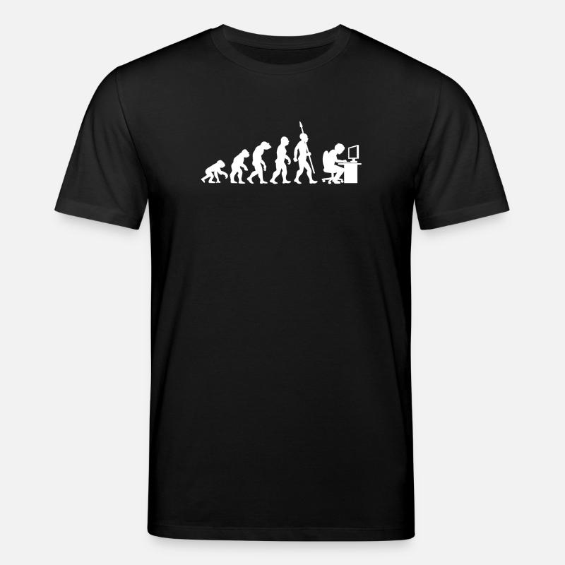 Computer PC Evolution Informatiker Programmierer - Stanley/Stella Unisex Bio-T-Shirt CREATOR - Schwarz