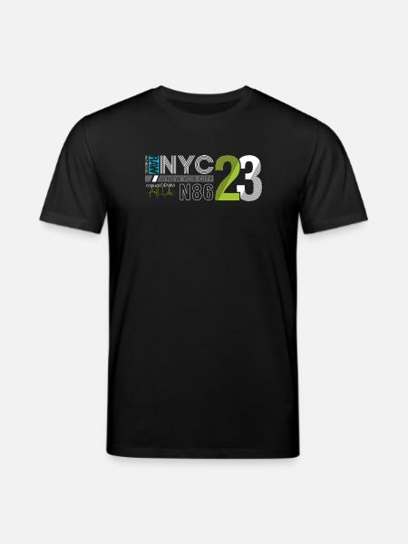 Miejski streetwear numer 86 design - Ekologiczna koszulka typu unisex Stanley/Stella CREATOR  - czarny