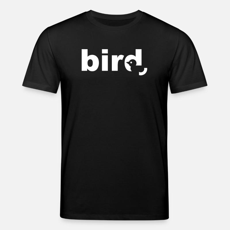 Bird Texte Blanc - T-shirt bio CREATOR Stanley/Stella Unisexe - noir