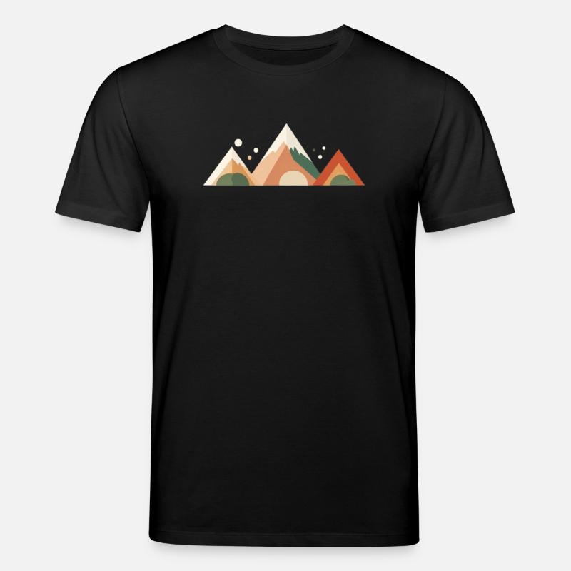 Alpine Sunset Peaks - Stanley/Stella Unisex Bio-T-Shirt CREATOR  - Schwarz