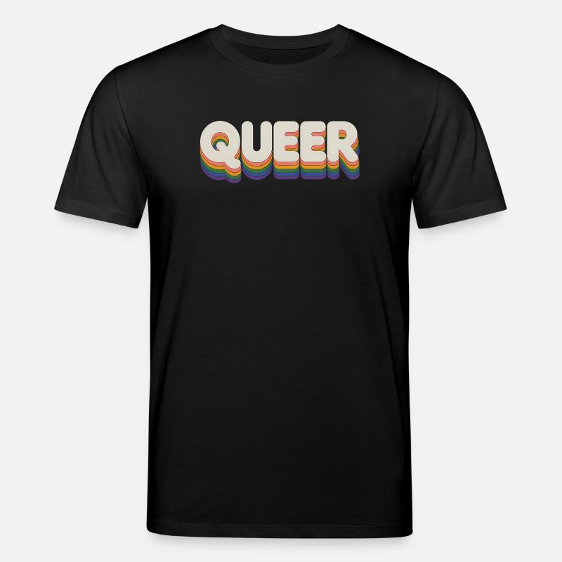 Queer - Cool Pride Logo - T-shirt bio CREATOR Stanley/Stella Unisexe - noir
