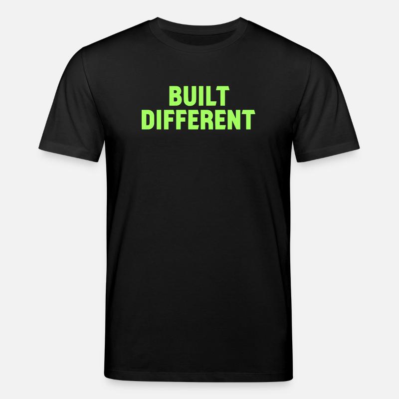 Built Different Neon Tee - Stanley/Stella Unisex Bio-T-Shirt CREATOR  - Schwarz